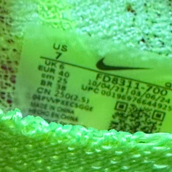 Nike Air Zoom Alphafly Next% 3 'Fast Pack' Neon Running Shoes Womens Size 7 - Picture 5 of 5